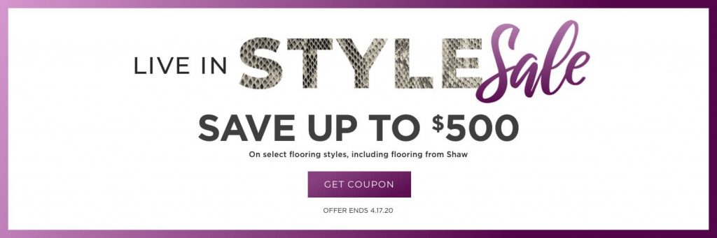 Live in Style Sale | Vic's Carpet & Flooring