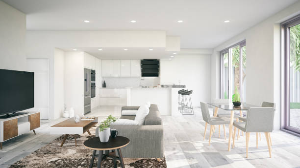 White living room laminate flooring | Vic's Carpet & Flooring